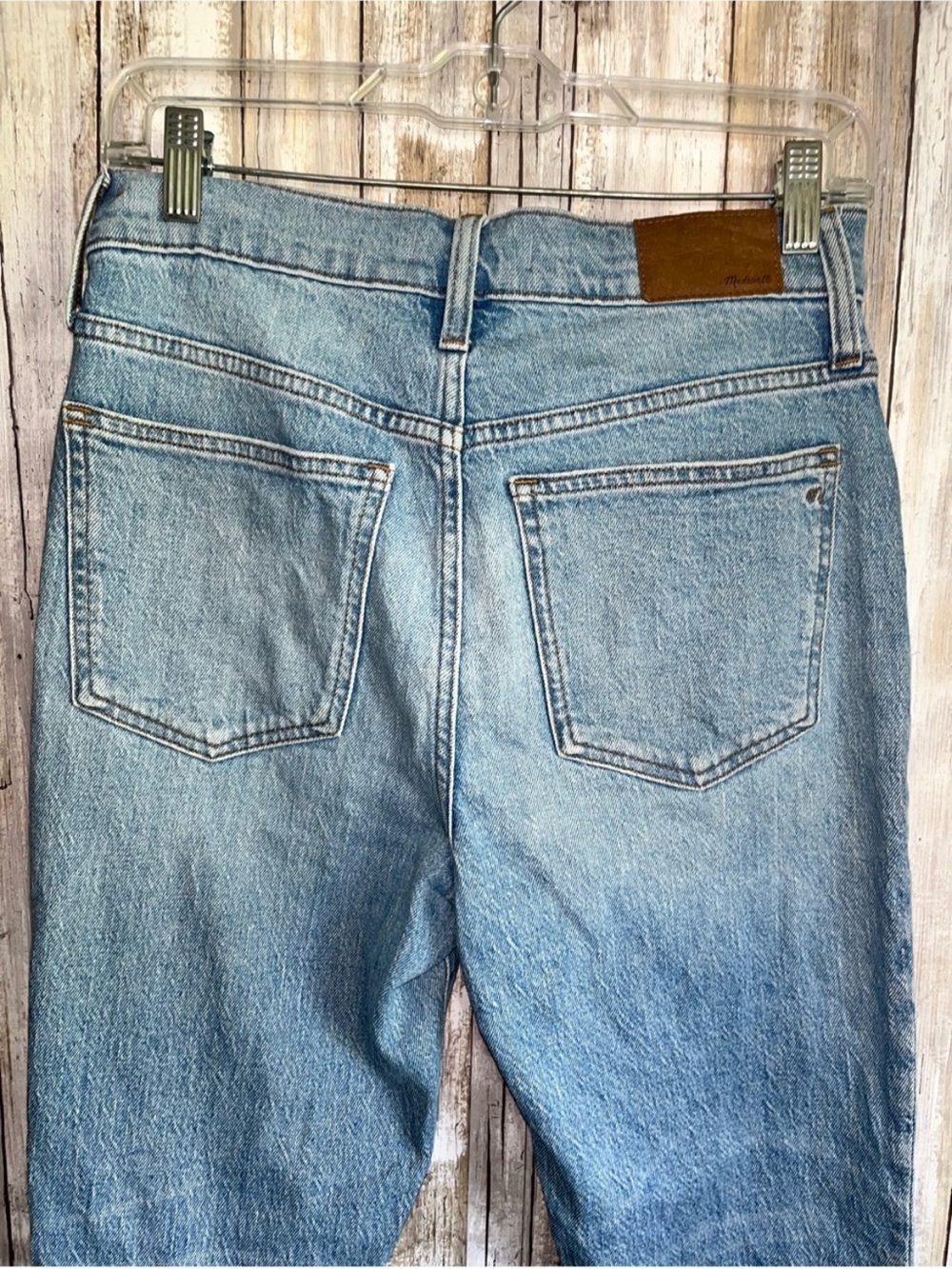 Madewell The Perfect Vintage Jean 26 High Rise Straight Distressed Raw Hem - Picture 6 of 8